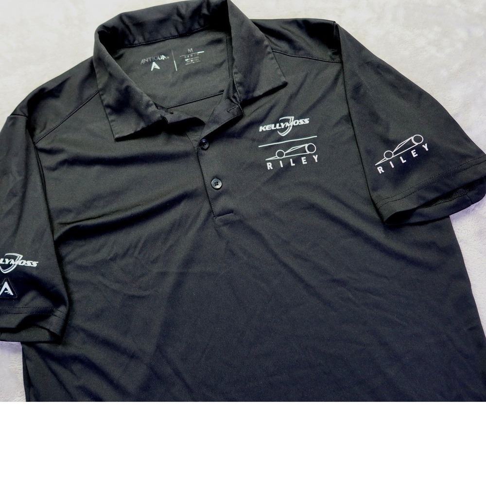 Kelly‎ Moss Riley Men's Black Performance Polo Shirt M